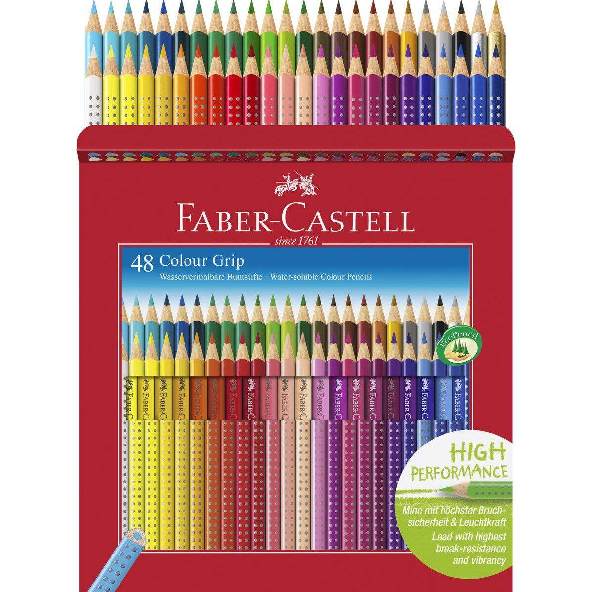 Faber-Castell Buntstift Colour Grip 48er Kartonetui