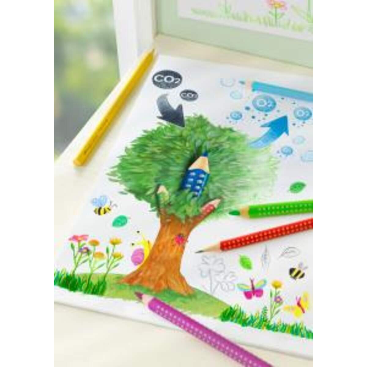 Faber-Castell Buntstift Colour GRIP 24er Kartonetui