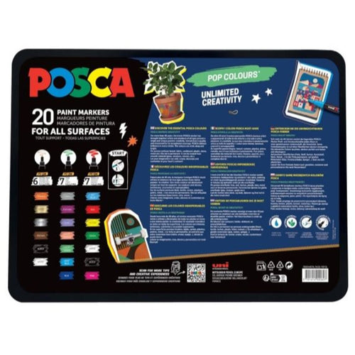 Marker UNI POSCA Etui Pop Colours 20x