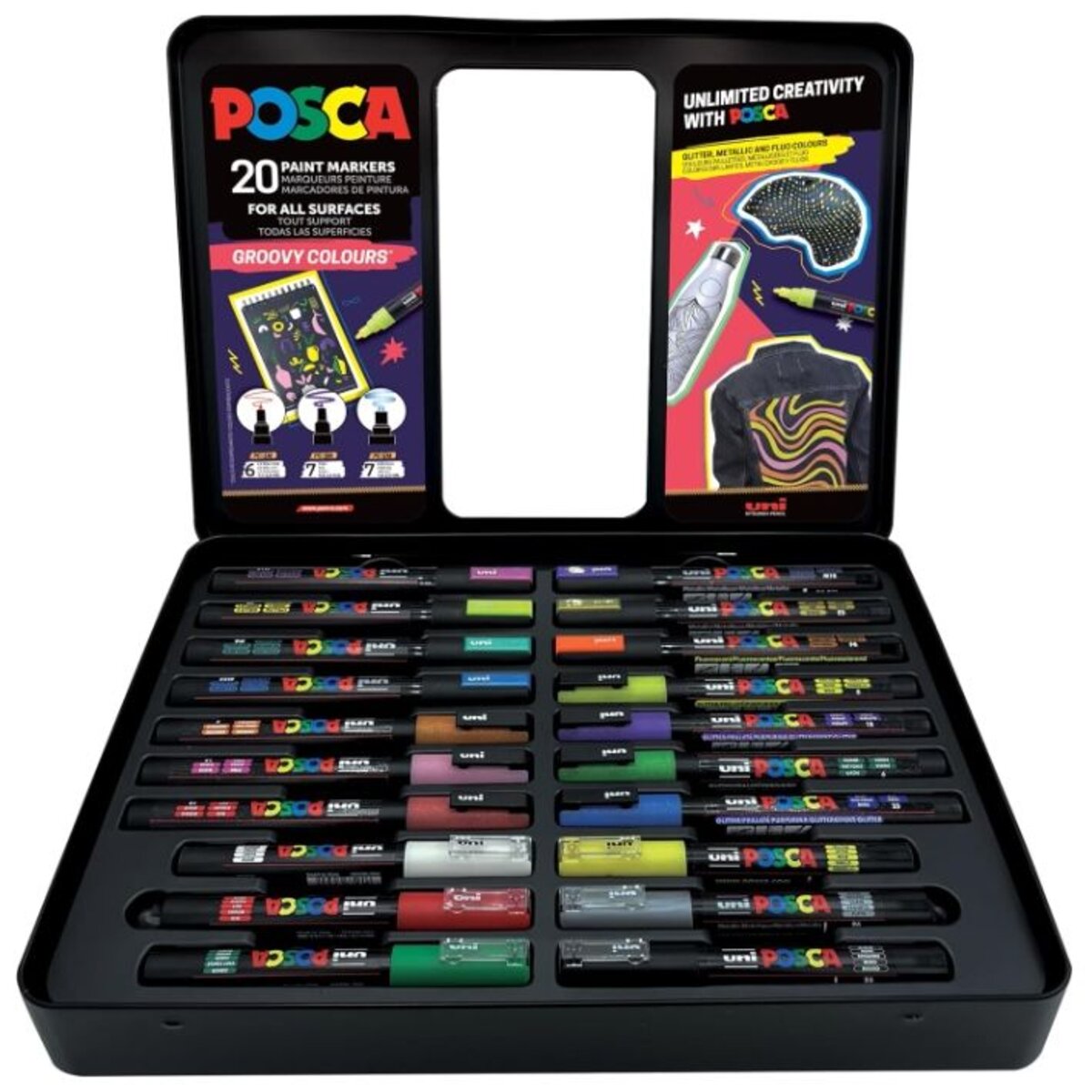 Faber-Castell Marker UNI POSCA Etui Groovy Colours 20x