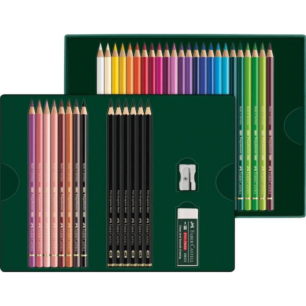 Faber-Castell Polychromos & Pitt Graphite Matt Geschenkset, 40er