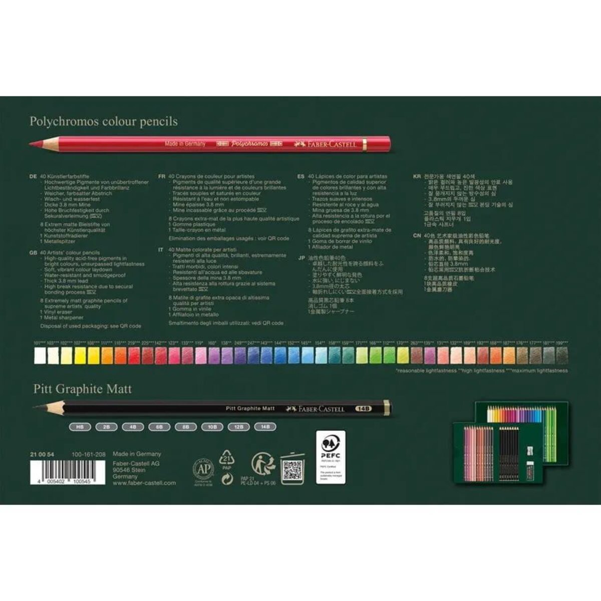 Faber-Castell Polychromos & Pitt Graphite Matt 50er
