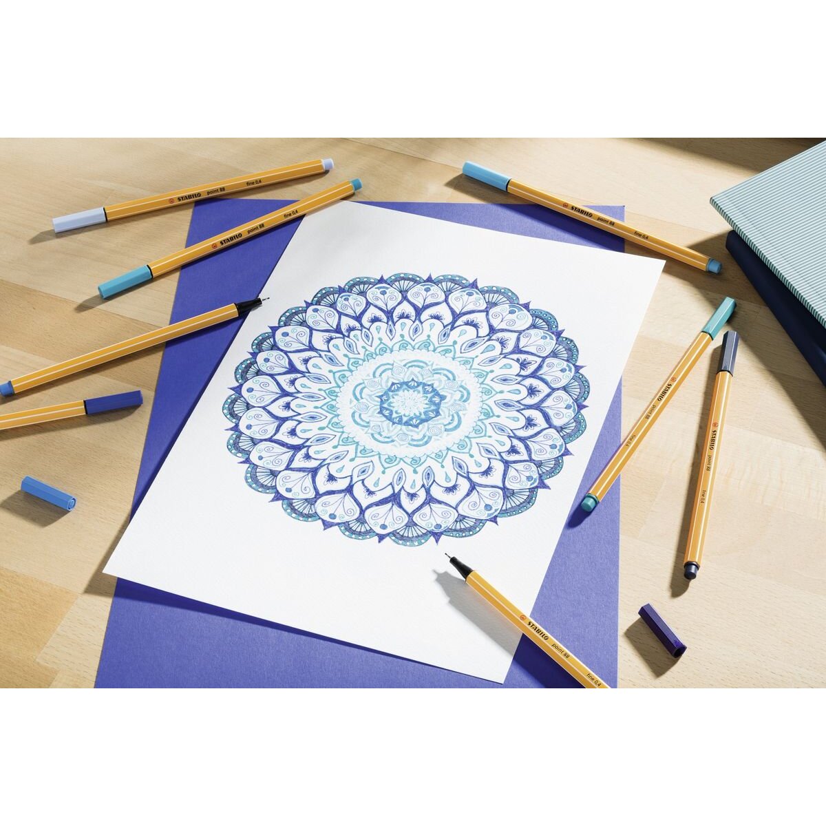 Fineliner - STABILO point 88 - 10er Pack - mit 10 verschiedenen Farben