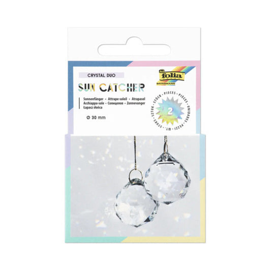 folia Kristallkugeln Sun Catcher Crystal Duo Ø3cm 2 Stückfolia Kristallkugeln Sun Catcher Crystal Duo Ø3cm 2 Stück