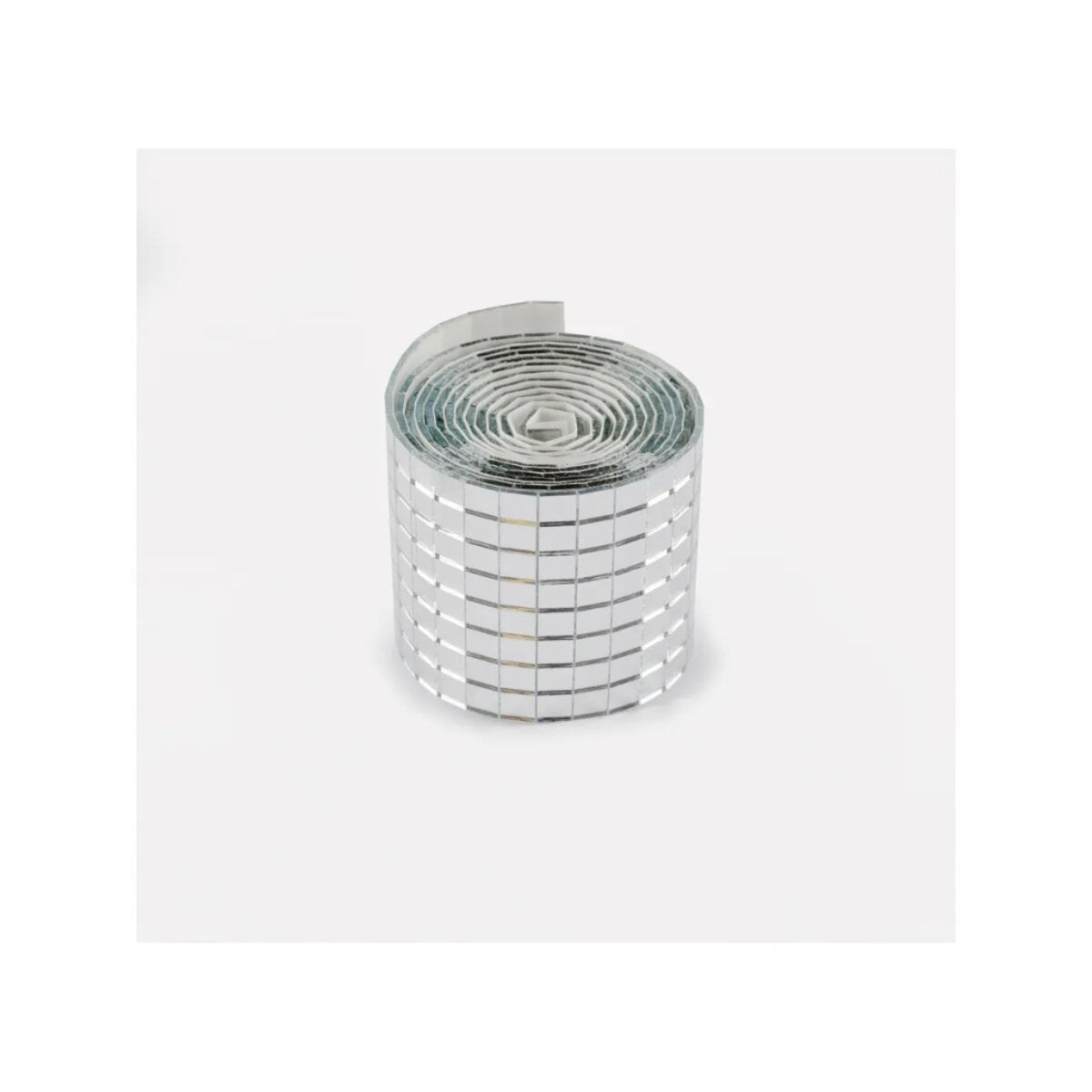 folia Mirror Tile Rolls Size S, Spiegelsteine Rollen,Steine 5 x 5 mm, 2 Rollen á 4 cm x 1 m