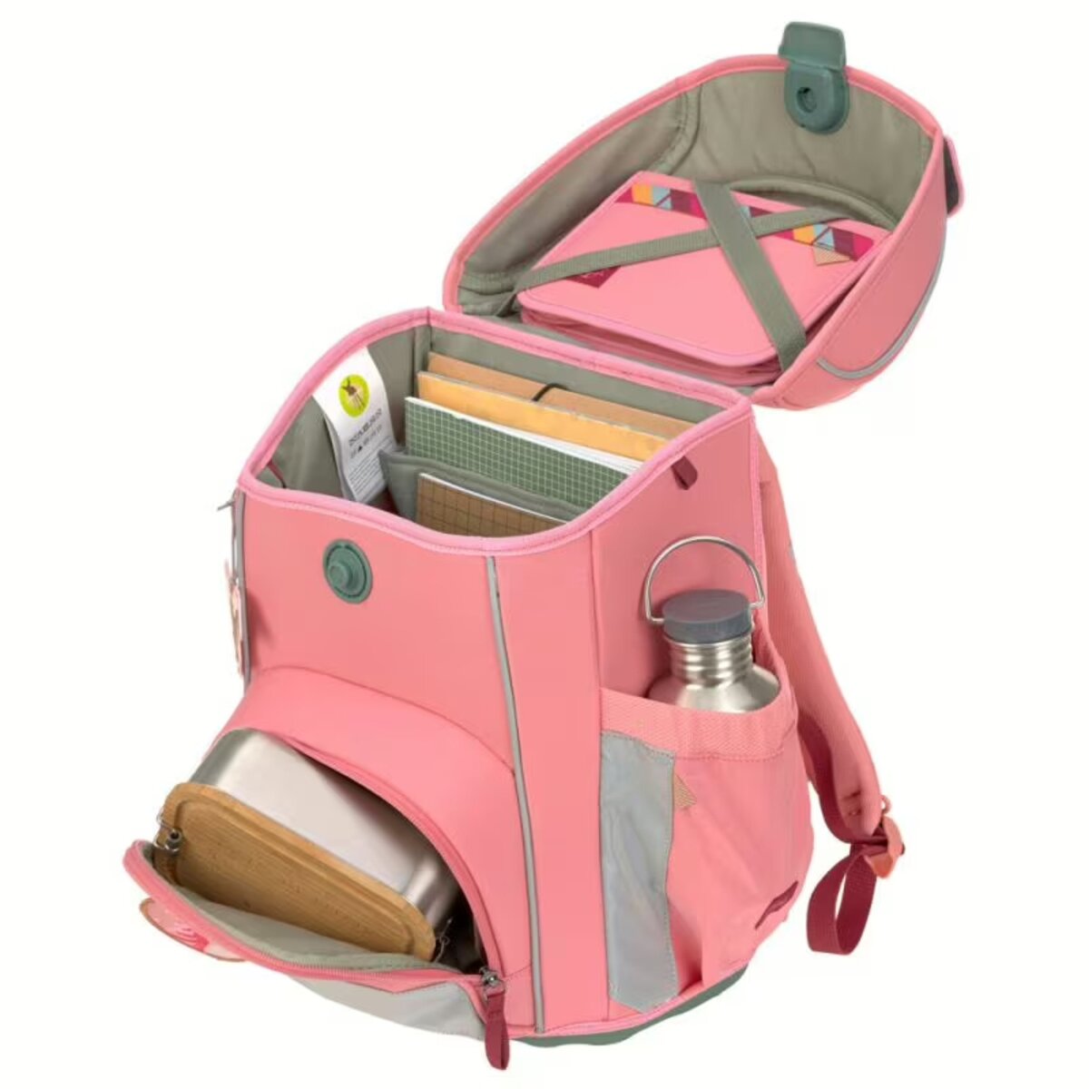 Lässig Slim Unique Schulranzen-Set 7tlg Pink