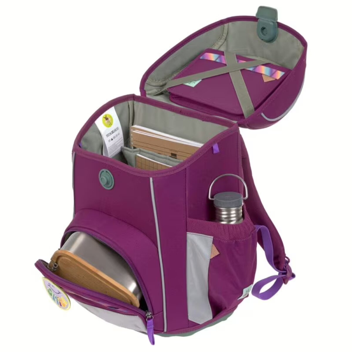 Lässig Slim Unique Schulranzen-Set 7tlg Lilac