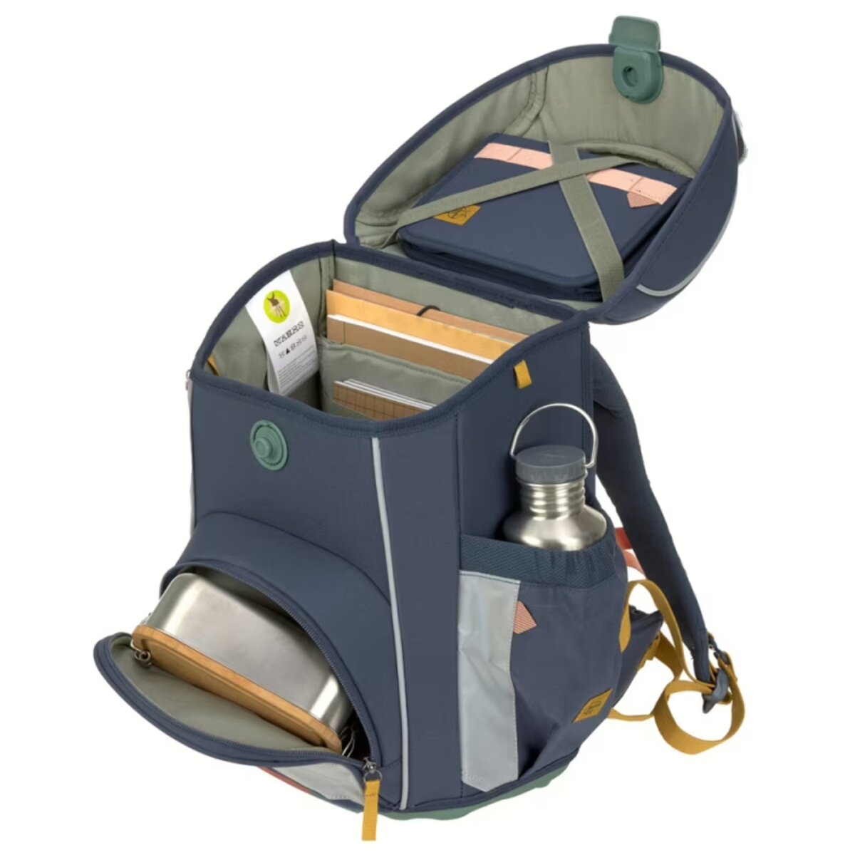 Lässig Slim Unique Schulranzen-Set 7tlg Navy