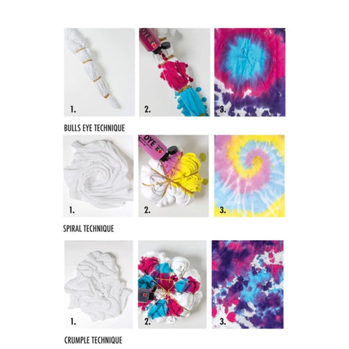 Marabu Batikfarben-Set TIE DYE, 3 x 80 ml, Trendfarben