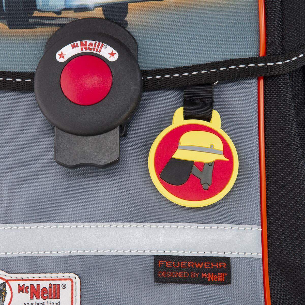 McNeill Ergo Primero Schulranzenset Feuerwehr Schulranzenset, 4-teilig