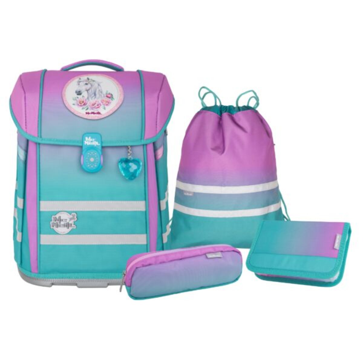 MCNeill Schulranzen Set Perfecto 5tlg. Gradient Blueberry