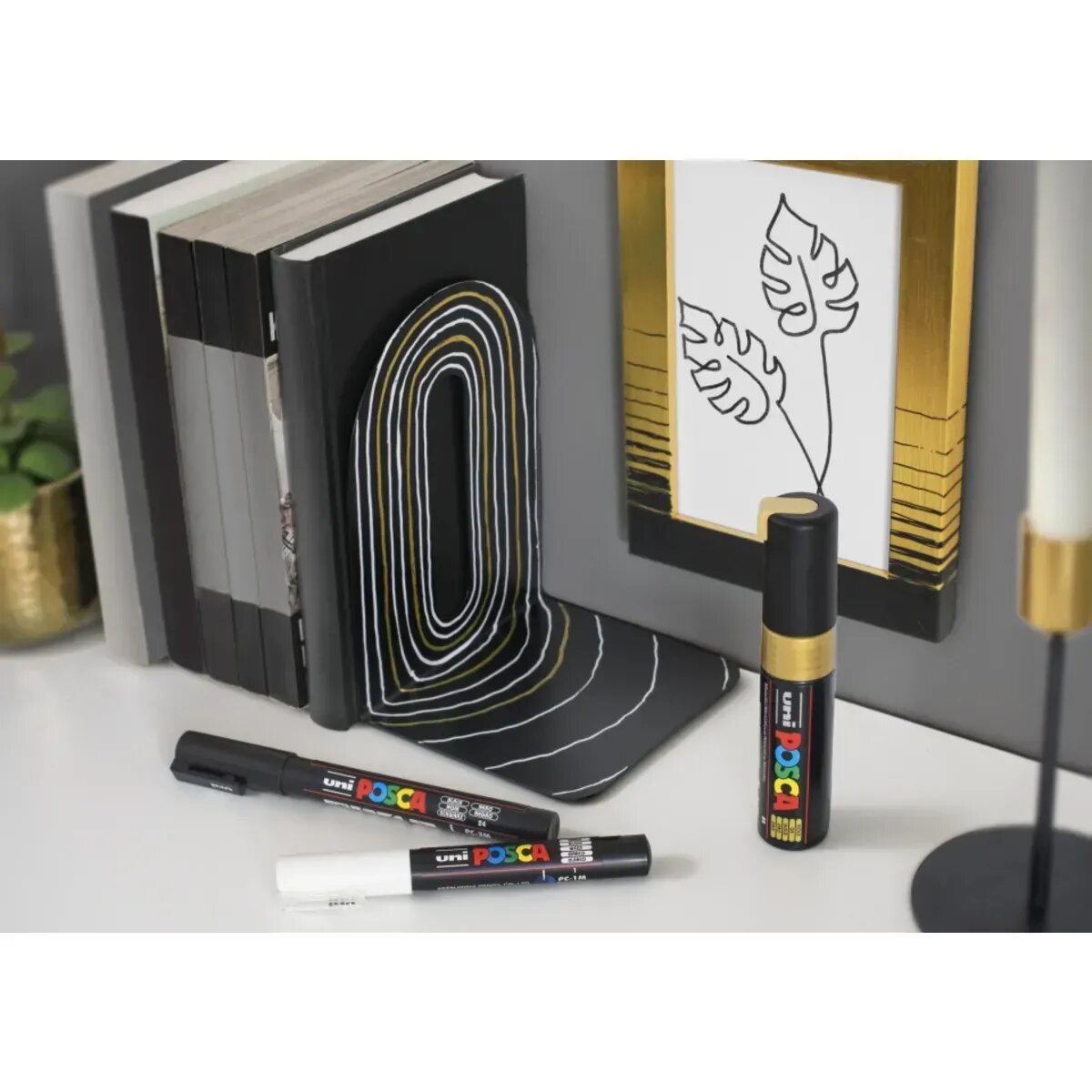 Posca Marker UNI POSCA PC-8K schiefergrau