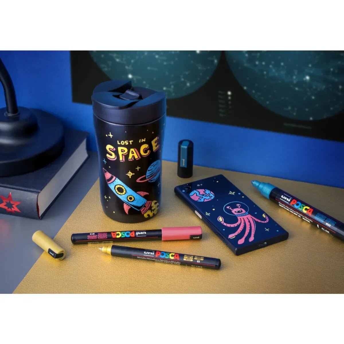 Posca Marker UNI POSCA PC-5M 8er Set Metallic