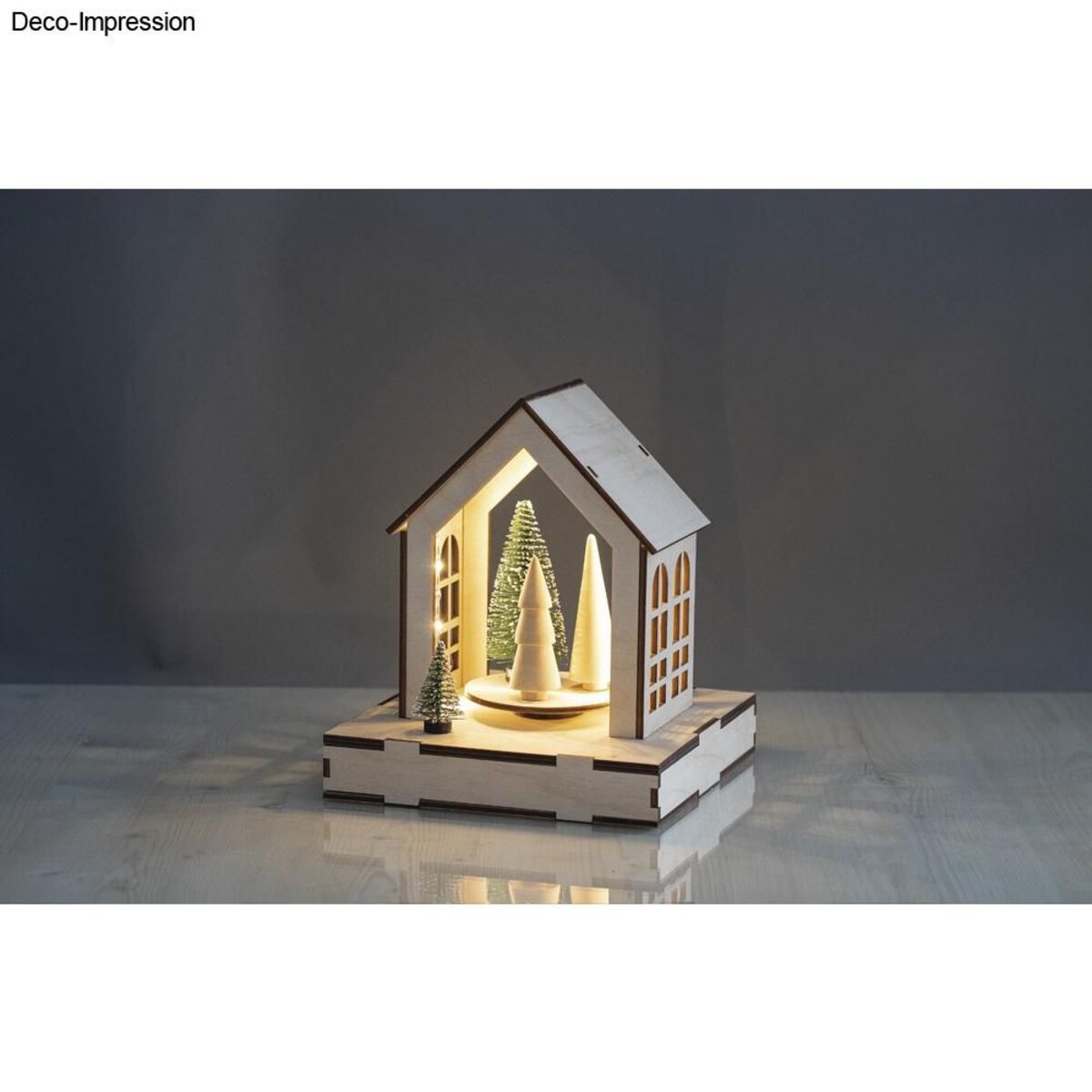Rayher Holz 3D-Bausatz Haus Krippe Weihnachten