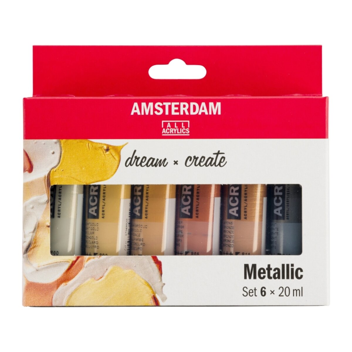 Royal Talens Amsterdam Acrylfarben 24 x 20 ml + 6 x 20 ml Metallicfarben