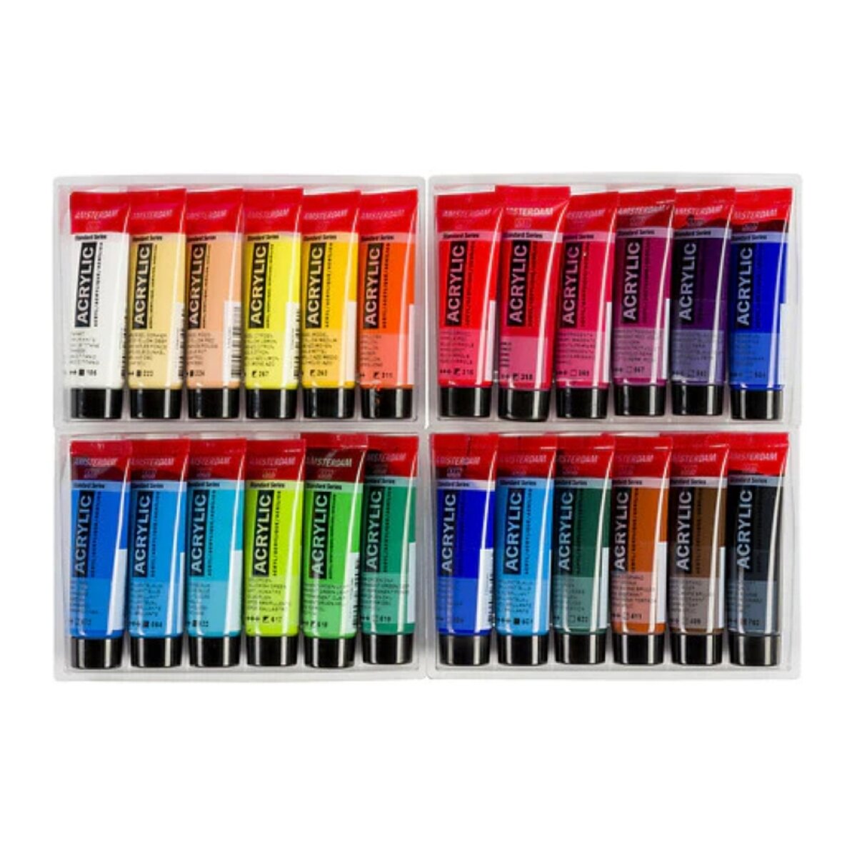 Royal Talens Amsterdam Acrylfarben 24 x 20 ml + 6 x 20 ml Metallicfarben
