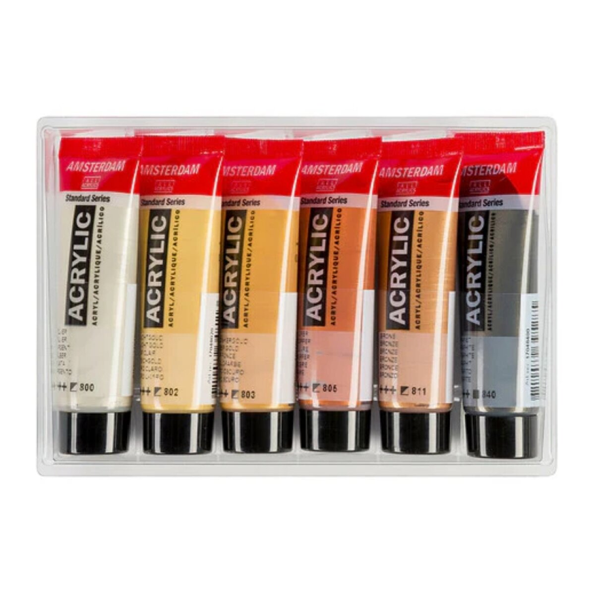 Royal Talens Amsterdam Acrylfarben 24 x 20 ml + 6 x 20 ml Metallicfarben