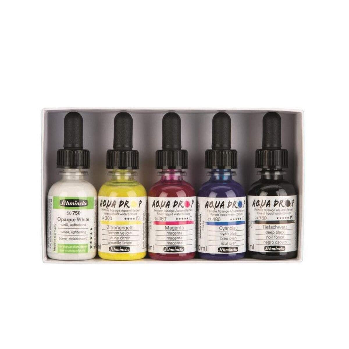 Schmincke Aqua-Drop Karton Set 5x30ml