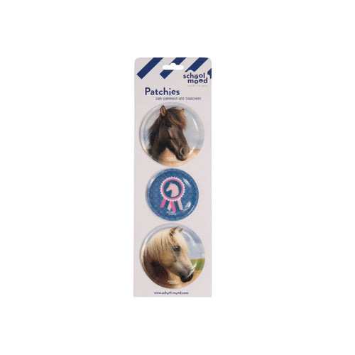 School-Mood 3er Patchie-Set Mila (Pferd)