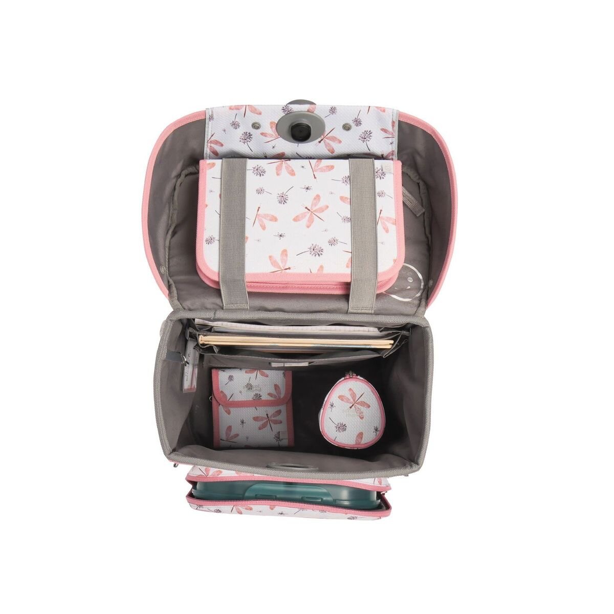 School-Mood Schulranzen-Set Champion Dragonfly (Nordic Collection), 7-teilig