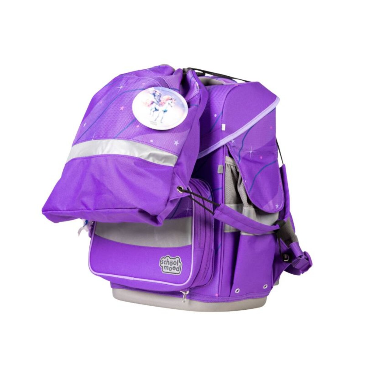 School-Mood Mädchen Schulranzenset Timeless Pro Marie Pegasus, 7-teilig