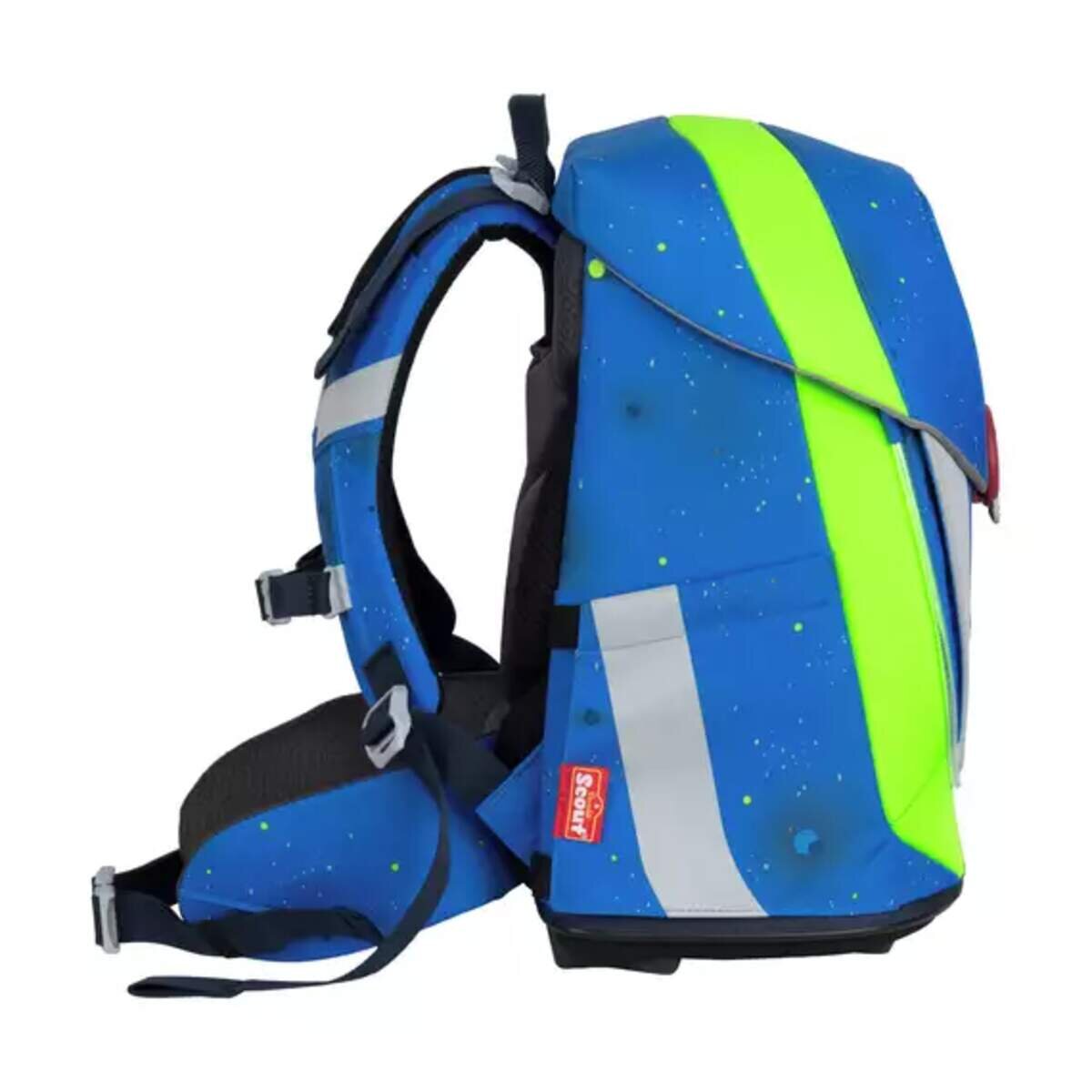 Scout Safety Light Sunny II Schulranzenset Blue Space, 4-teilig
