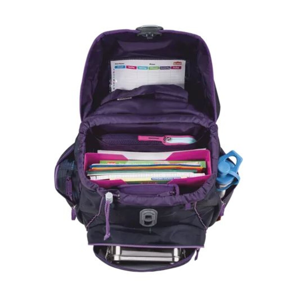 Scout Schulranzen-Set Alpha Exklusiv Safety Light Spooky Starlight