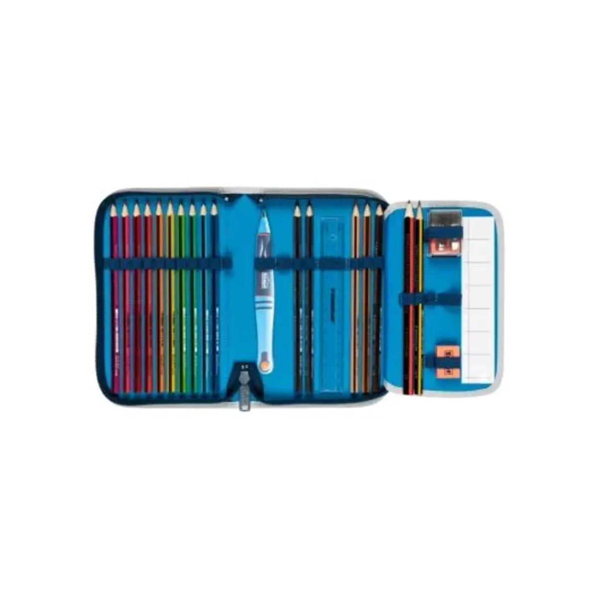 Scout Schulranzen-Set Alpha Exklusiv Safety Light Funny Freaks, 5-teilig