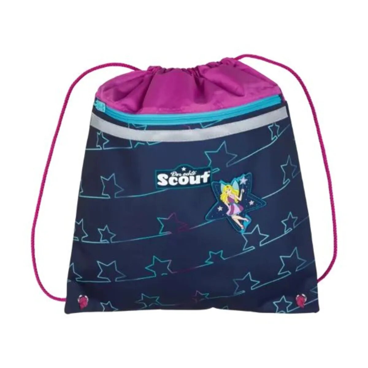 Scout Schulranzen-Set Genius Blue Star, 4-teilig