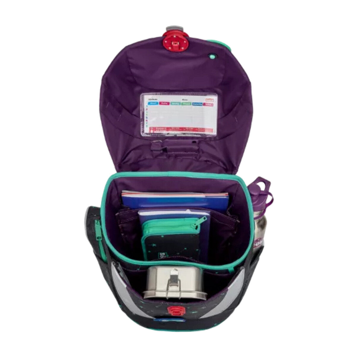 Scout Schulranzen-Set Sunny II LED Sternenhimmel, 4-teilig