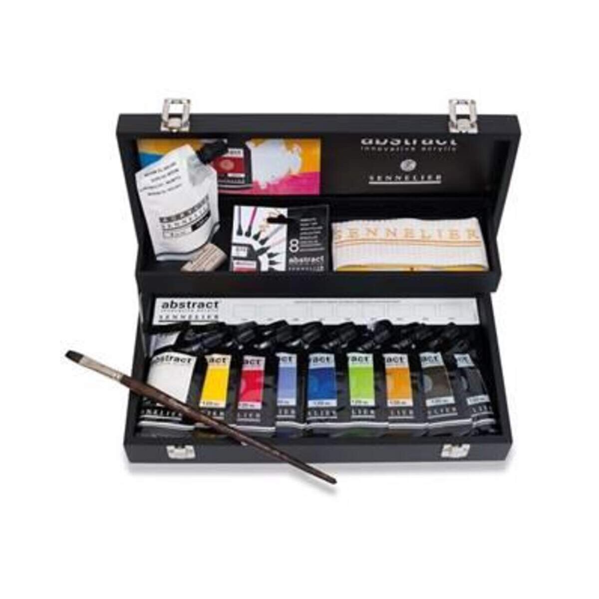 Sennelier Acrylkasten Abstrakt Holz 10er
