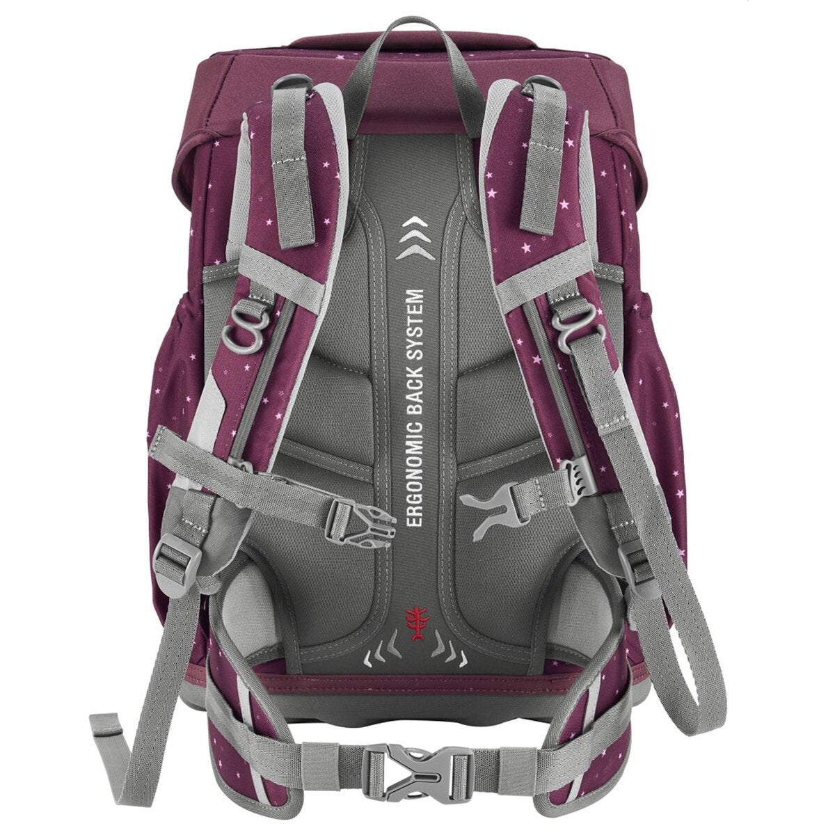 Step by Step BASIS Schulranzen-Set Berry Stars, 4-teilig