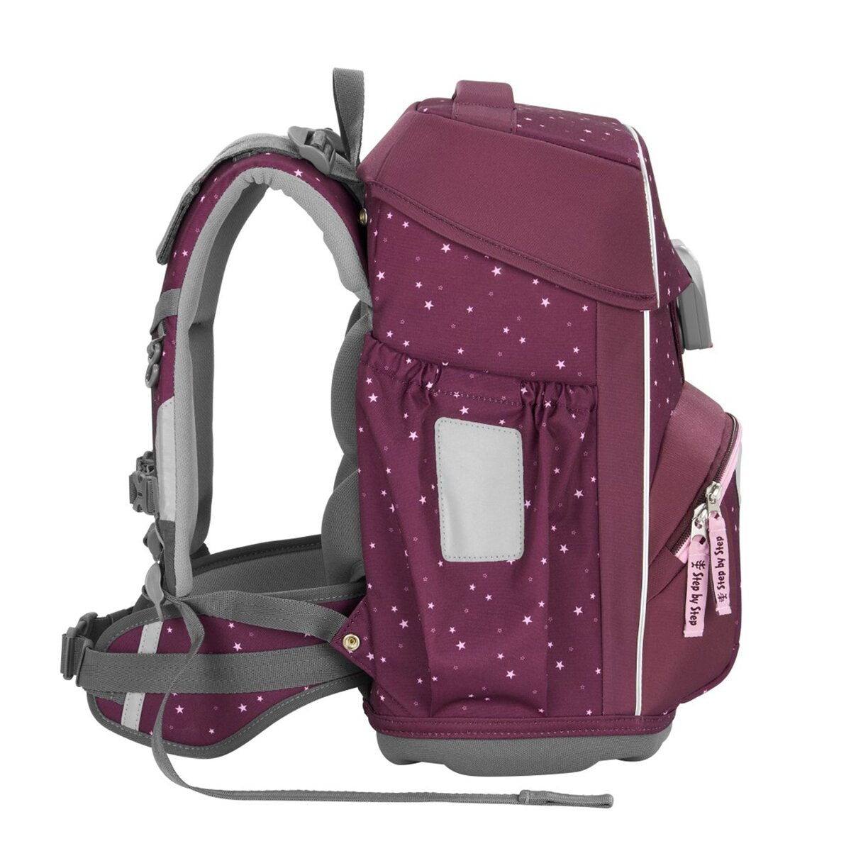 Step by Step BASIS Schulranzen-Set Berry Stars, 4-teilig
