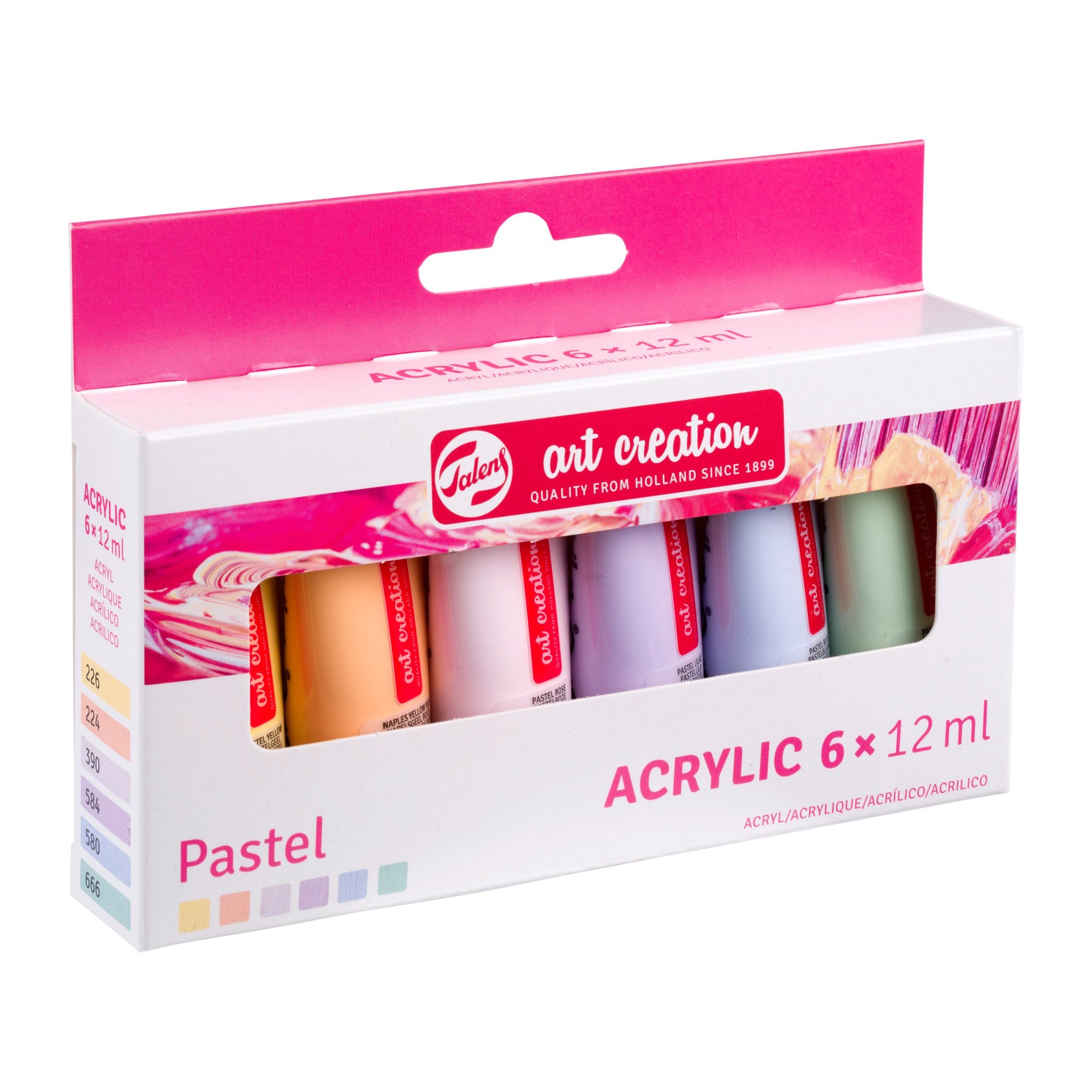 TAC ACRYL SET 6X12ML PASTEL