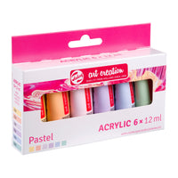 TAC ACRYL SET 6X12ML PASTEL