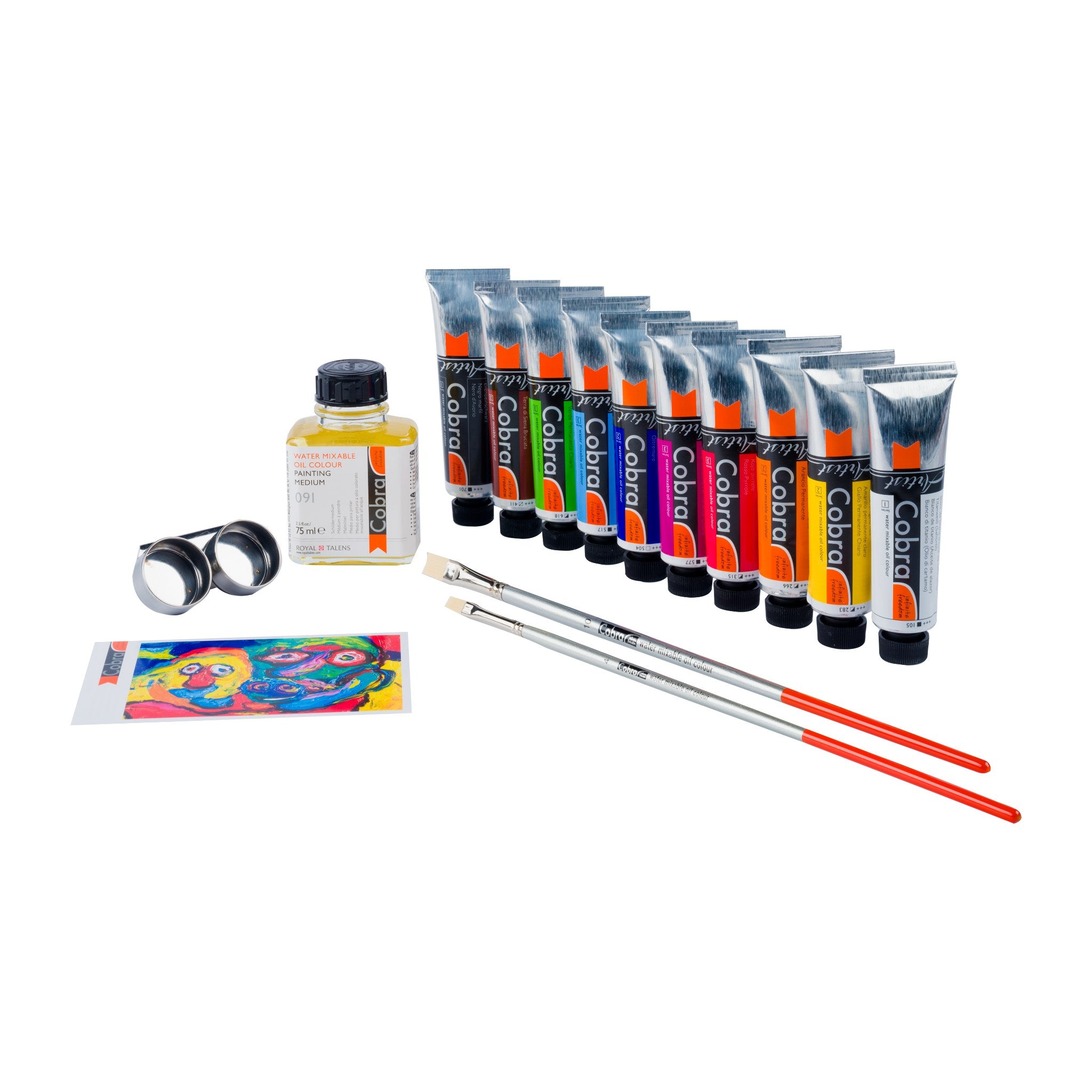Cobra Artist Ölfarben Geschenkset 10 x 40 ml + Zubehör