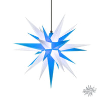 Stern A7 blau/weiß, ca. 68cm, Plastik