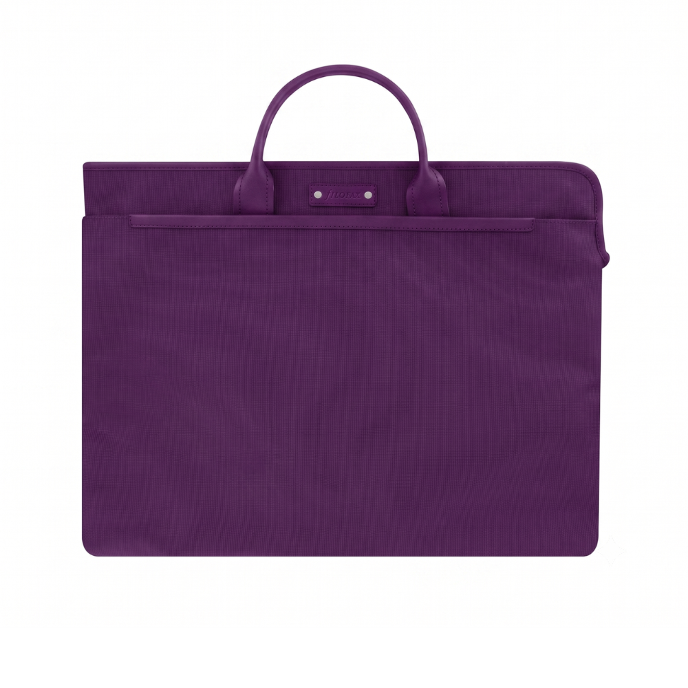 Tasche filofax Microfiber portfolio tote Purple – Elegante Business- und Laptoptasche
