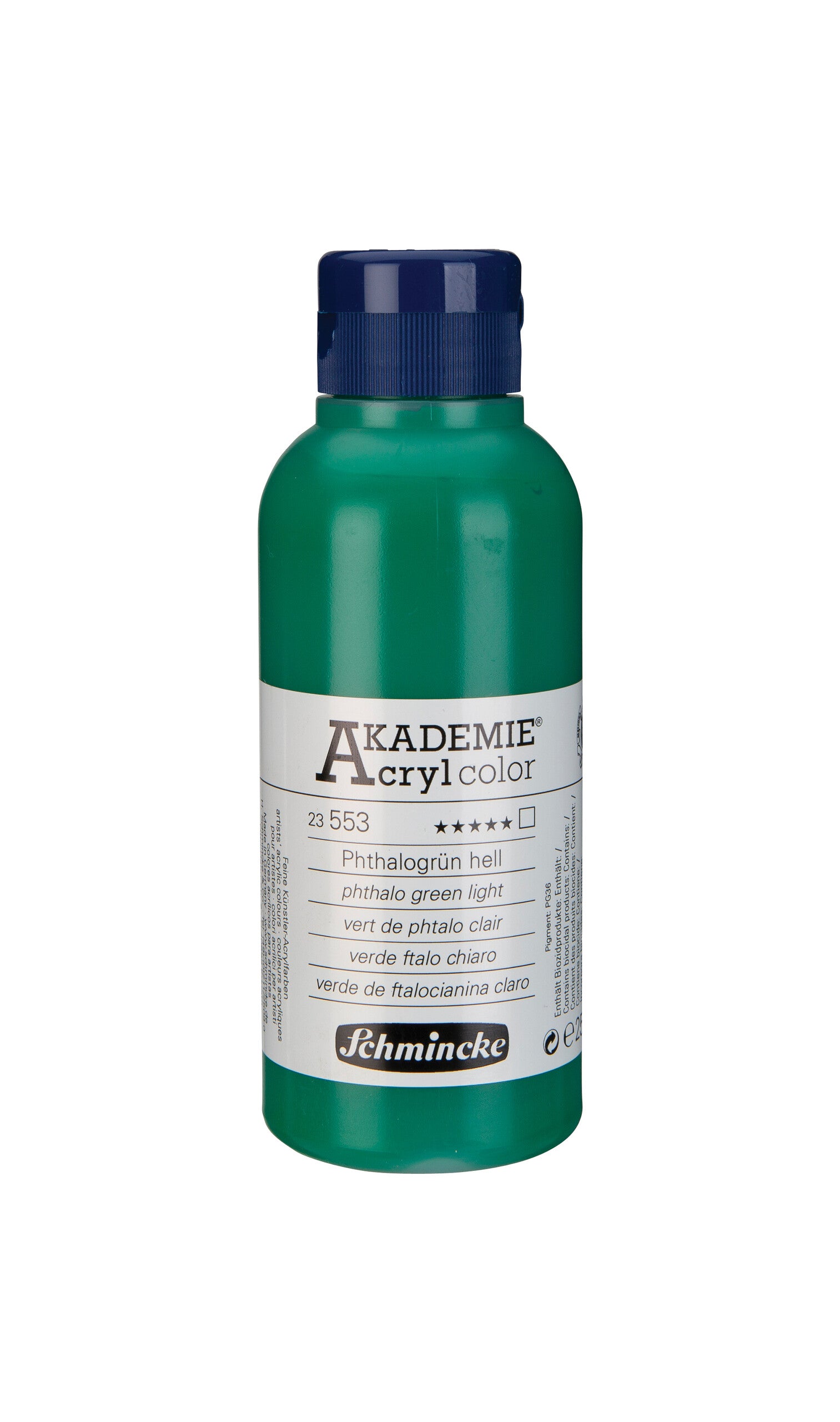 AKADEMIE Acryl color 250ml Phthalogrün hell