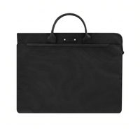 Tasche filofax Microfiber portfolio tote black – Elegante Business- und Laptoptasche