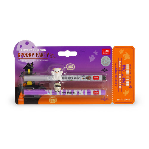 Set mit 2 Gelstiften mit Deko-Figur - Lovely Friends - Spooky Party