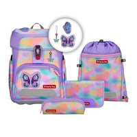 CLOUD FLASH Schulranzen-Set Butterfly Luna, 5-teilig