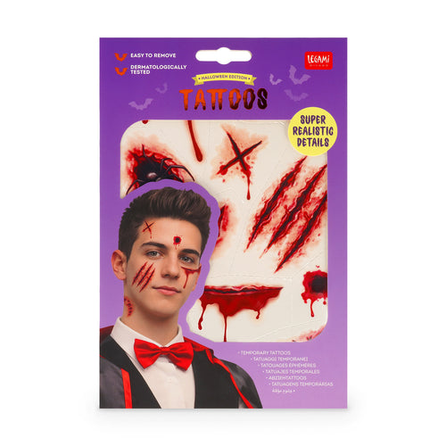 Abziehtattoos für Gesicht und Körper