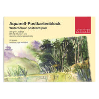 Aquarell-Postkartenblock A5 300g 20Blatt