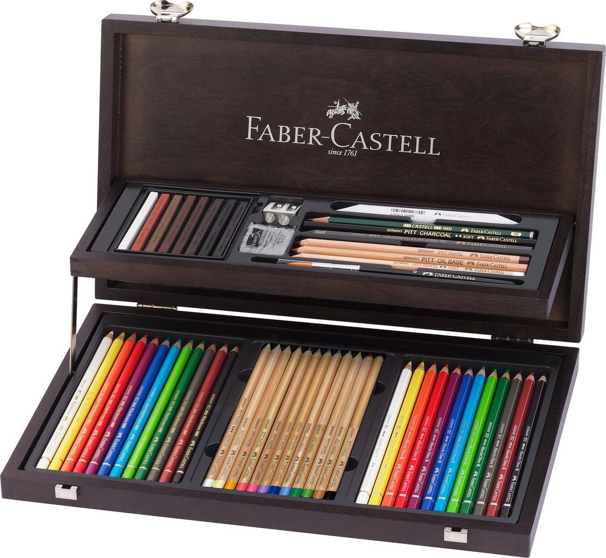 Faber-Castell Art & Graphic Compendium – 53-teiliger Holzkoffer