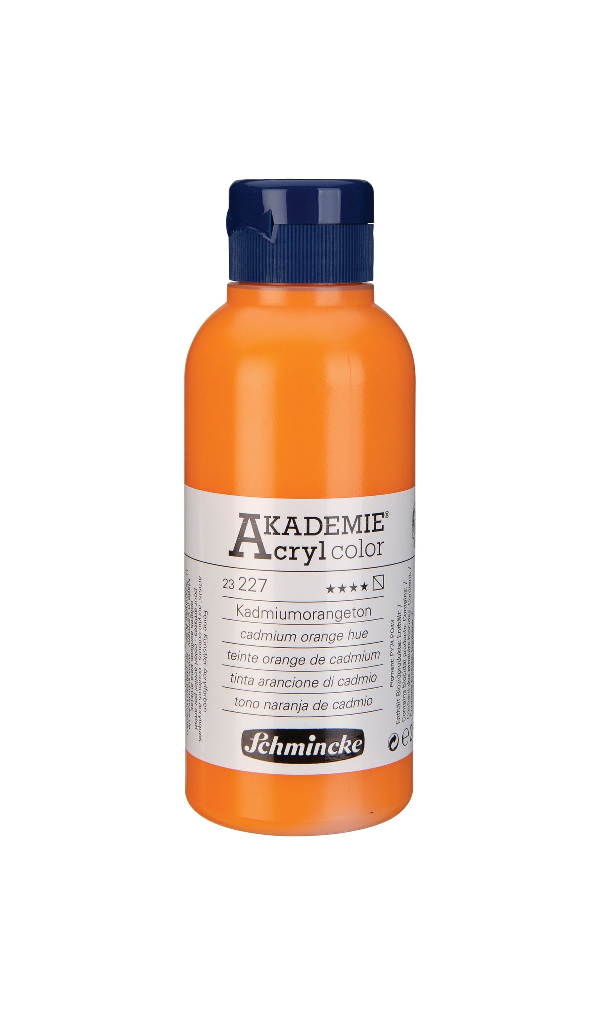 AKADEMIE Acryl color 250ml Kadmiumorangeton