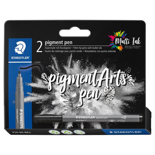 pigment pen intensiv schwarz 2 ST