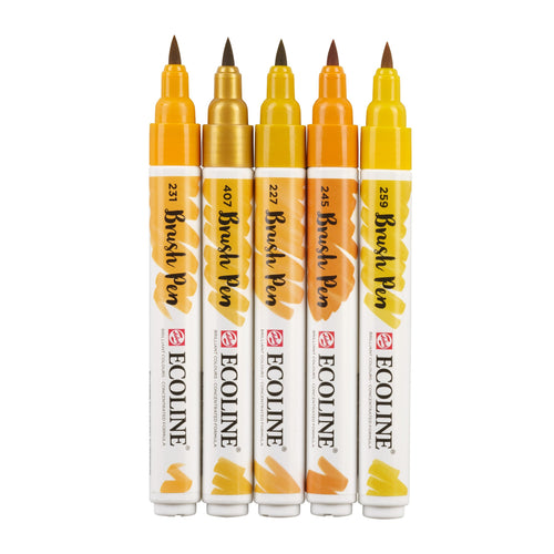 Ecoline Brushpen Set 5 Erde