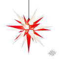 Herrnhuter Stern A7 weiß/rot, ca. 68cm, Plastik