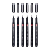 Pigmentliner Talens 6er Set schwarz fine